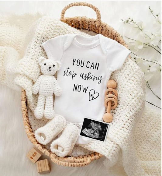 baby announcement onesie