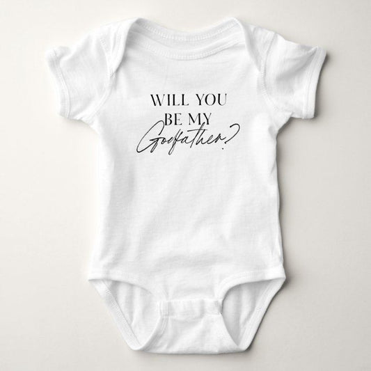 Baby Announcement Onesie | Will You Be My Godfather