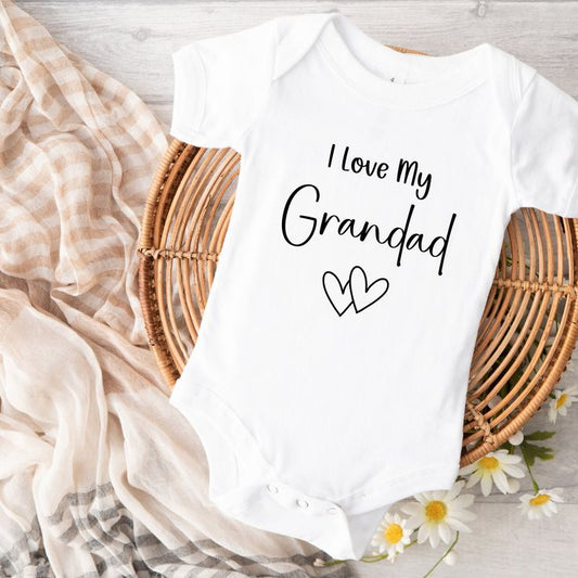 Baby Onesie | I Love My Grandad/ Grandma