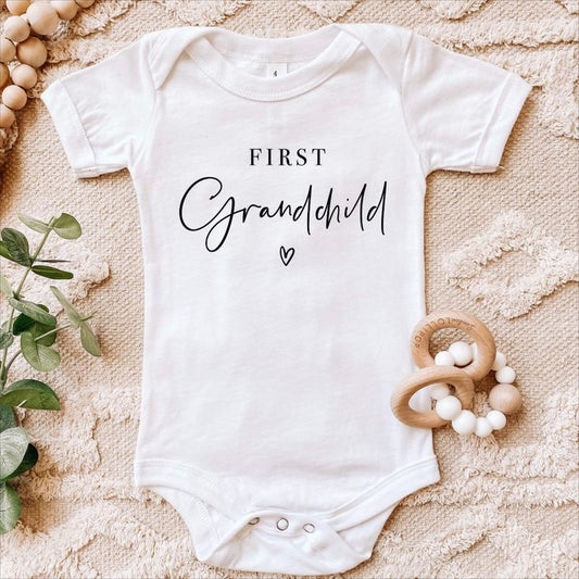Baby Announcement Onesie | First Grandchild
