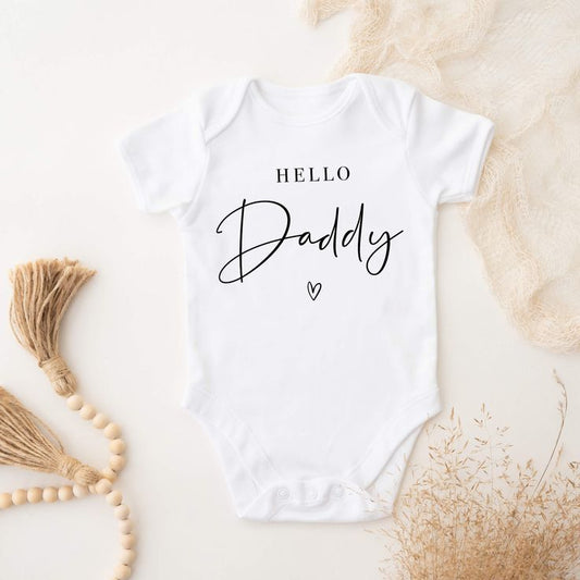 Baby Announcement Onesie | Hello Daddy