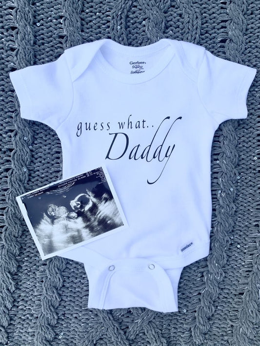 Baby Announcement | Guess What Daddy