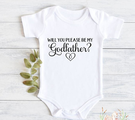 Baby Onesie | Will you be my God Father/ God Mother